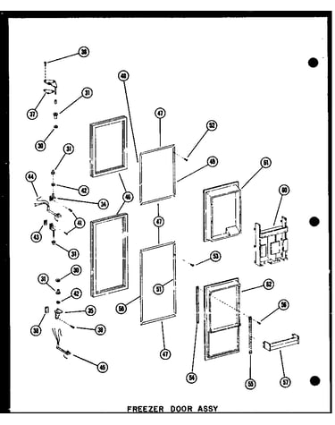 Freezer door assy