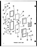 Freezer door assy (sdi25n-1/p60230-75w) (sdi25n-1-c/p60230-75wc) (sdi25n-1-ag/p60230-75wg) (sdi25n-1-a/p60230-75wa) (sdi25n-1/p60230-92w) (sdi25n-1-c/p60230-92wc) (sdi25n-1-ag/p60230-92wg) (sdi25n-1-a/p60230-92wa) (sdi25w/p60340-3w) (sdi25w-c/p60340-3wc)