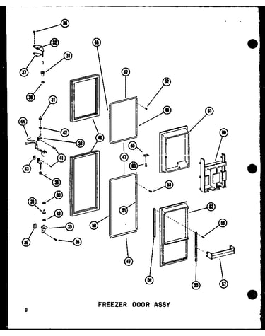 Freezer door assy (sdi25n-1/p60230-75w) (sdi25n-1-c/p60230-75wc) (sdi25n-1-ag/p60230-75wg) (sdi25n-1-a/p60230-75wa) (sdi25n-1/p60230-92w) (sdi25n-1-c/p60230-92wc) (sdi25n-1-ag/p60230-92wg) (sdi25n-1-a/p60230-92wa) (sdi25w/p60340-3w) (sdi25w-c/p60340-3wc)
