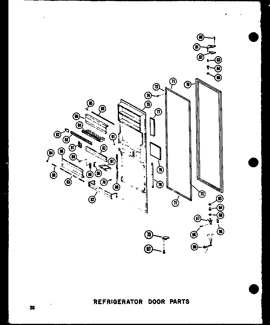 REFRIGERATOR DOOR PARTS (SDI25N-1-A/P60230-82WA) (SDI25N-1-C/P60230-83WC) (SDI25N-1-AG/P60230-82WG) (SDI25N-1/P60230-83W) (SDI25N-1/P60230-93W) (SDI25N-1-C/P60230-93WC) (SDI25N-1-AG/P60230-93WG) (SDI25N-1-A/P60230-93WA) (SDI25W/P60340-17W) (SDI25W-C/P6034