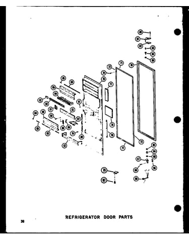Refrigerator door parts (sdi25n-1-a/p60230-82wa) (sdi25n-1-c/p60230-83wc) (sdi25n-1-ag/p60230-82wg) (sdi25n-1/p60230-83w) (sdi25n-1/p60230-93w) (sdi25n-1-c/p60230-93wc) (sdi25n-1-ag/p60230-93wg) (sdi25n-1-a/p60230-93wa) (sdi25w/p60340-17w) (sdi25w-c/p6034