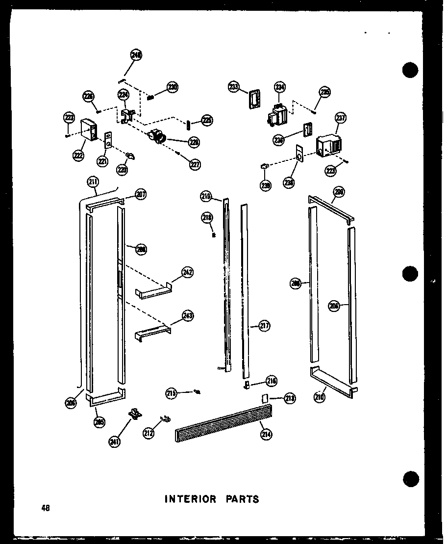 INTERIOR PARTS (SDI25N-1-A/P60230-82WA) (SDI25N-1-C/P60230-83WC) (SDI25N-1-AG/P60230-82WG) (SDI25N-1/P60230-83W) (SDI25N-1/P60230-93W) (SDI25N-1-C/P60230-93WC) (SDI25N-1-AG/P60230-93WG) (SDI25N-1-A/P60230-93WA) (SDI25W/P60340-17W) (SDI25W-C/P60340-17WC) (