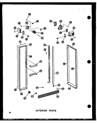 Interior parts (sdi25n-1-a/p60230-82wa) (sdi25n-1-c/p60230-83wc) (sdi25n-1-ag/p60230-82wg) (sdi25n-1/p60230-83w) (sdi25n-1/p60230-93w) (sdi25n-1-c/p60230-93wc) (sdi25n-1-ag/p60230-93wg) (sdi25n-1-a/p60230-93wa) (sdi25w/p60340-17w) (sdi25w-c/p60340-17wc) (