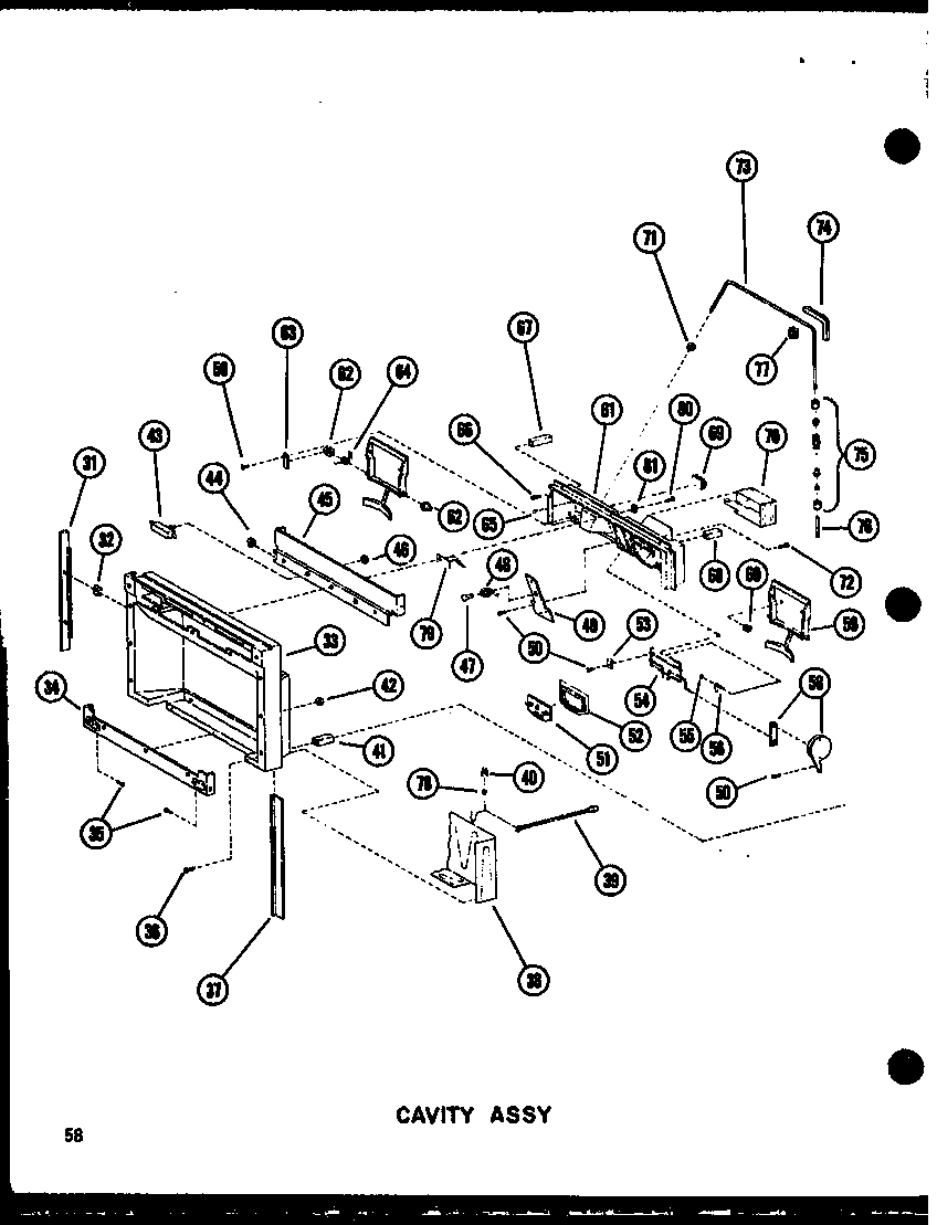 CAVITY ASSY (SDI25N-1-A/P60230-82WA) (SDI25N-1-C/P60230-83WC) (SDI25N-1-AG/P60230-82WG) (SDI25N-1/P60230-83W) (SDI25N-1/P60230-93W) (SDI25N-1-C/P60230-93WC) (SDI25N-1-AG/P60230-93WG) (SDI25N-1-A/P60230-93WA) (SDI25W/P60340-17W) (SDI25W-C/P60340-17WC) (SDI