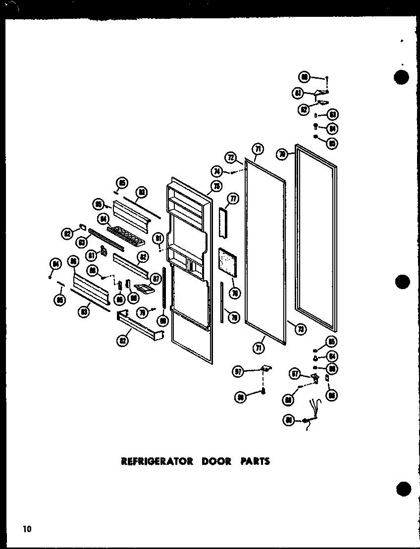 REFRIGERATOR DOOR PARTS (SR25W/P60340-1W) (SR25W-C/P60340-1WC) (SR25W-AG/P60340-1WG) (SR25W-A/P60340-1WA) (SD25W-C/P60340-11WC) (SD25W-A/P60340-11WA) (SD25W/P60340-11W) (SD25W-AG/P60340-11WG) (SR22W-C/P60340-4WC) (SR22W-A/P60340-4WA) (SR22W/P60340-4W) (SR