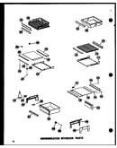 Refrigerator interior parts (sr25w/p60340-1w) (sr25w-c/p60340-1wc) (sr25w-ag/p60340-1wg) (sr25w-a/p60340-1wa) (sd25w-c/p60340-11wc) (sd25w-a/p60340-11wa) (sd25w/p60340-11w) (sd25w-ag/p60340-11wg) (sr22w-c/p60340-4wc) (sr22w-a/p60340-4wa) (sr22w/p60340-4w)