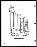 Freezer door parts (sr25w-a/p60340-15wa) (sr25w-c/p60340-15wc) (sr25w-ag/p60340-15wg) (sr25w/p60340-15w) (sd25w/p60340-25w) (sd25w-c/p60340-25wc) (sd25w-ag/p60340-25wg) (sd25w-a/p60340-25wa) (sr22w/p60340-18w) (sr25w-c/p60340-18wc) (sr25w-ag/p60340-18wg)