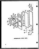 Refrigerator door parts (sr25w-a/p60340-15wa) (sr25w-c/p60340-15wc) (sr25w-ag/p60340-15wg) (sr25w/p60340-15w) (sd25w/p60340-25w) (sd25w-c/p60340-25wc) (sd25w-ag/p60340-25wg) (sd25w-a/p60340-25wa) (sr22w/p60340-18w) (sr25w-c/p60340-18wc) (sr25w-ag/p60340-1
