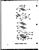Freezer interior parts (sr25w-a/p60340-15wa) (sr25w-c/p60340-15wc) (sr25w-ag/p60340-15wg) (sr25w/p60340-15w) (sd25w/p60340-25w) (sd25w-c/p60340-25wc) (sd25w-ag/p60340-25wg) (sd25w-a/p60340-25wa) (sr22w/p60340-18w) (sr25w-c/p60340-18wc) (sr25w-ag/p60340-18