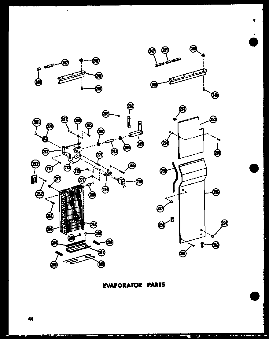 EVAPORATOR PARTS (SR25W-A/P60340-15WA) (SR25W-C/P60340-15WC) (SR25W-AG/P60340-15WG) (SR25W/P60340-15W) (SD25W/P60340-25W) (SD25W-C/P60340-25WC) (SD25W-AG/P60340-25WG) (SD25W-A/P60340-25WA) (SR22W/P60340-18W) (SR25W-C/P60340-18WC) (SR25W-AG/P60340-18WG) (S