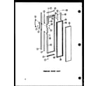 Amana SR19A-C-P60350-5WC freezer door assy diagram