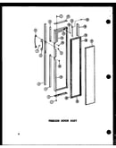 Freezer door assy