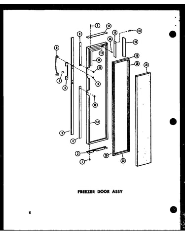 Freezer door assy