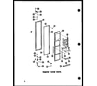 Amana SR19A-C-P60350-5WC freezer door parts diagram