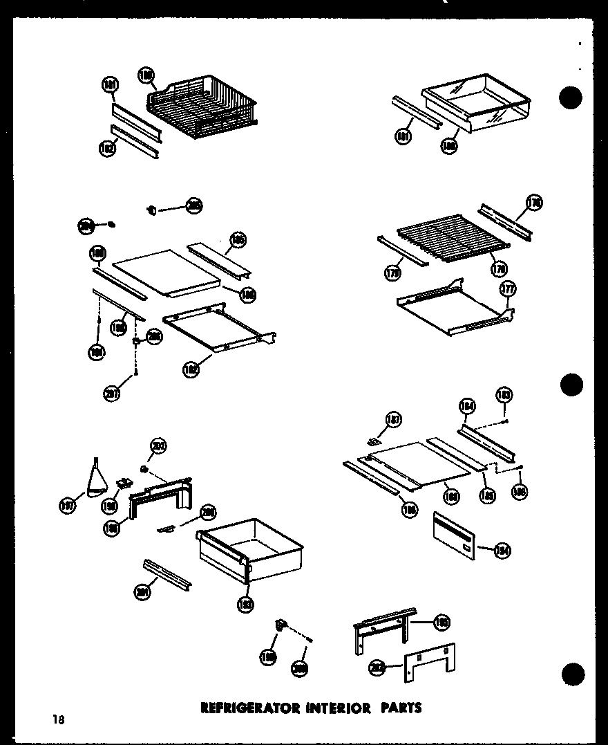 Refrigerator interior parts
