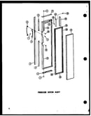 Freezer door assy