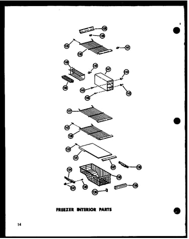 Freezer interior parts