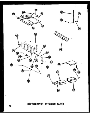 Refrigerator interior parts