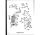 Amana SRI19A-P60350-6W evaporator parts diagram