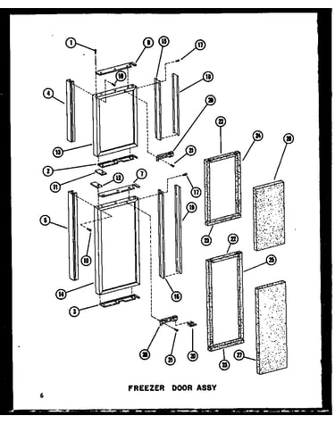 Freezer door assy