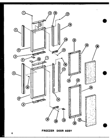Freezer door assy (sdi25w-c/p60350-41wc) (sdi25w/p60350-41w) (sdi25w-a/p60350-41wa) (sdi25w-l/p60350-41wl) (sdi25w-ag/p60350-41wg) (sdi22w-c/p60350-44wc) (sdi22w-a/p60350-44wa) (sdi22w-ag/p60350-44wg) (sdi22w/p60350-44w) (sdi22w-l/p60350-44wl) (sri19w-c/p