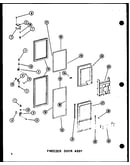 Freezer door assy (sdi25w-c/p60350-41wc) (sdi25w/p60350-41w) (sdi25w-a/p60350-41wa) (sdi25w-l/p60350-41wl) (sdi25w-ag/p60350-41wg) (sdi22w-c/p60350-44wc) (sdi22w-a/p60350-44wa) (sdi22w-ag/p60350-44wg) (sdi22w/p60350-44w) (sdi22w-l/p60350-44wl) (sri19w-c/p