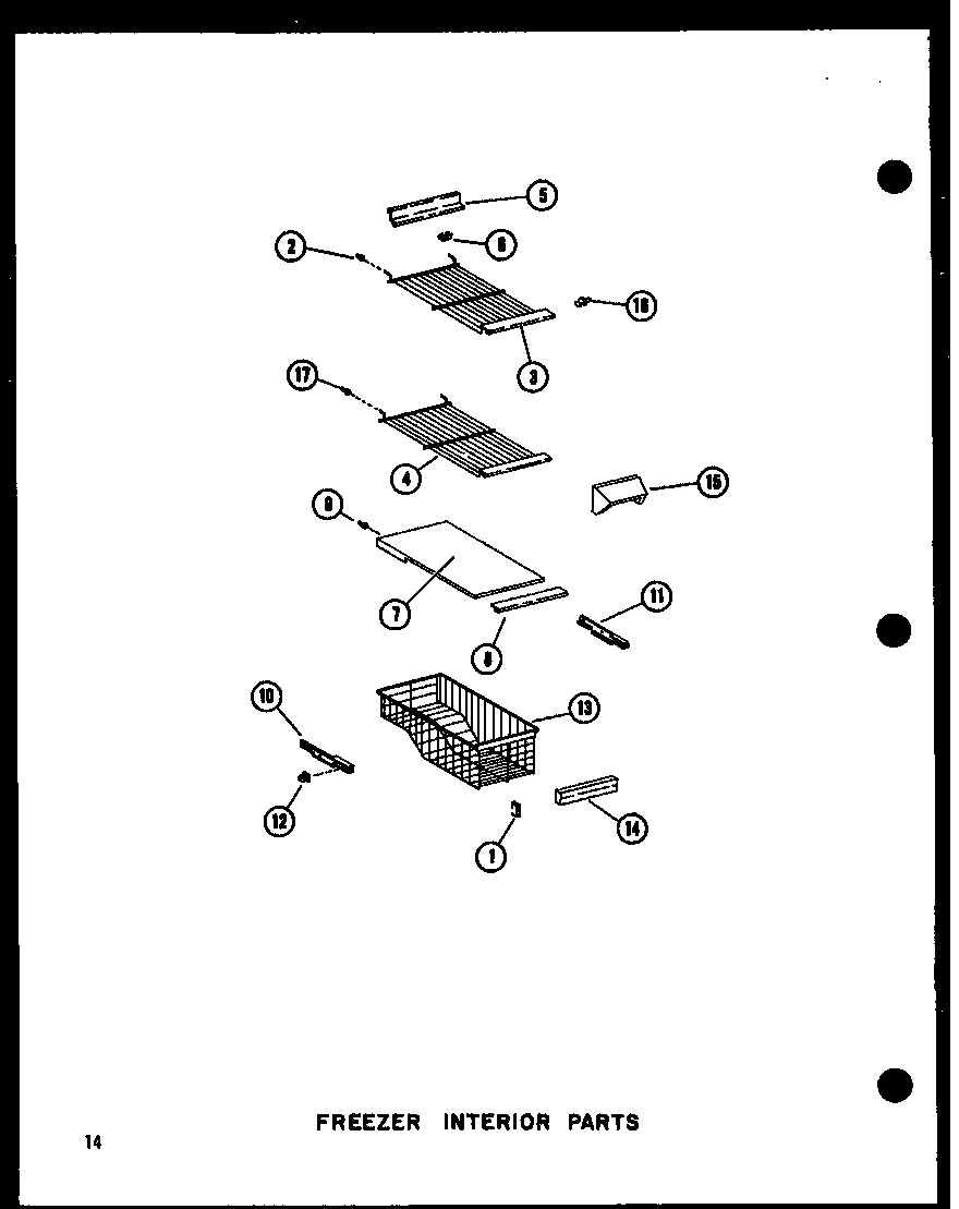 FREEZER INTERIOR PARTS (SDI25W-C/P60350-41WC) (SDI25W/P60350-41W) (SDI25W-A/P60350-41WA) (SDI25W-L/P60350-41WL) (SDI25W-AG/P60350-41WG) (SDI22W-C/P60350-44WC) (SDI22W-A/P60350-44WA) (SDI22W-AG/P60350-44WG) (SDI22W/P60350-44W) (SDI22W-L/P60350-44WL) (SRI19