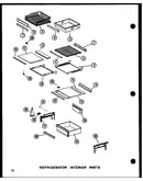 Refrigerator interior parts (sdi25w-c/p60350-41wc) (sdi25w/p60350-41w) (sdi25w-a/p60350-41wa) (sdi25w-l/p60350-41wl) (sdi25w-ag/p60350-41wg) (sdi22w-c/p60350-44wc) (sdi22w-a/p60350-44wa) (sdi22w-ag/p60350-44wg) (sdi22w/p60350-44w) (sdi22w-l/p60350-44wl) (