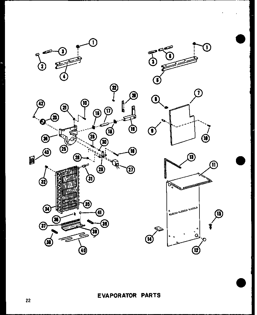 EVAPORATOR PARTS (SDI25W-C/P60350-41WC) (SDI25W/P60350-41W) (SDI25W-A/P60350-41WA) (SDI25W-L/P60350-41WL) (SDI25W-AG/P60350-41WG) (SDI22W-C/P60350-44WC) (SDI22W-A/P60350-44WA) (SDI22W-AG/P60350-44WG) (SDI22W/P60350-44W) (SDI22W-L/P60350-44WL) (SRI19W-C/P6