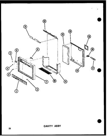 Cavity assy (sdi25w-c/p60350-41wc) (sdi25w/p60350-41w) (sdi25w-a/p60350-41wa) (sdi25w-l/p60350-41wl) (sdi25w-ag/p60350-41wg) (sdi22w-c/p60350-44wc) (sdi22w-a/p60350-44wa) (sdi22w-ag/p60350-44wg) (sdi22w/p60350-44w) (sdi22w-l/p60350-44wl) (sri19w-c/p60350-