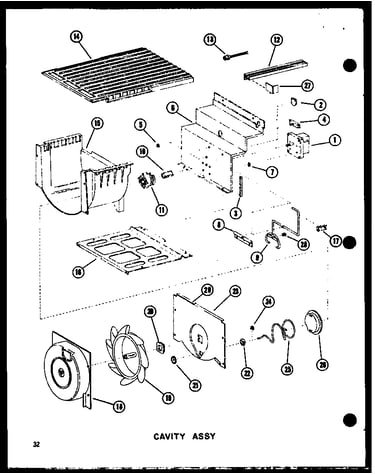 Cavity assy (sdi25w-c/p60350-41wc) (sdi25w/p60350-41w) (sdi25w-a/p60350-41wa) (sdi25w-l/p60350-41wl) (sdi25w-ag/p60350-41wg) (sdi22w-c/p60350-44wc) (sdi22w-a/p60350-44wa) (sdi22w-ag/p60350-44wg) (sdi22w/p60350-44w) (sdi22w-l/p60350-44wl) (sri19w-c/p60350-