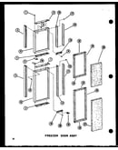 Freezer door assy (sdi25w-ag/p73320-19wg) (sdi25w-l/p73320-19wl) (sdi25w-a/p73320-19wa) (sdi25w/p73320-19w) (sdi25w-c/p73320-19wc) (sdi22w-c/p73320-22wc) (sdi22w/p73320-22w) (sdi22w-a/p73320-22wa) (sdi22w-l/p73320-22wl) (sdi22w-ag/p73320-22wg) (sri19w-c/p