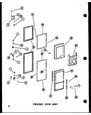 Freezer door assy (sdi25w-ag/p73320-19wg) (sdi25w-l/p73320-19wl) (sdi25w-a/p73320-19wa) (sdi25w/p73320-19w) (sdi25w-c/p73320-19wc) (sdi22w-c/p73320-22wc) (sdi22w/p73320-22w) (sdi22w-a/p73320-22wa) (sdi22w-l/p73320-22wl) (sdi22w-ag/p73320-22wg) (sri19w-c/p