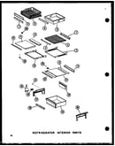 Refrigerator interior parts (sdi25w-ag/p73320-19wg) (sdi25w-l/p73320-19wl) (sdi25w-a/p73320-19wa) (sdi25w/p73320-19w) (sdi25w-c/p73320-19wc) (sdi22w-c/p73320-22wc) (sdi22w/p73320-22w) (sdi22w-a/p73320-22wa) (sdi22w-l/p73320-22wl) (sdi22w-ag/p73320-22wg) (