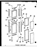 Freezer door assy