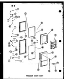 Freezer door assy