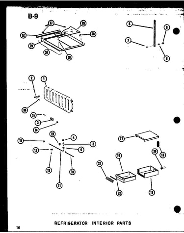 Refrigerator interior parts