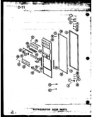 Refrigerator door parts