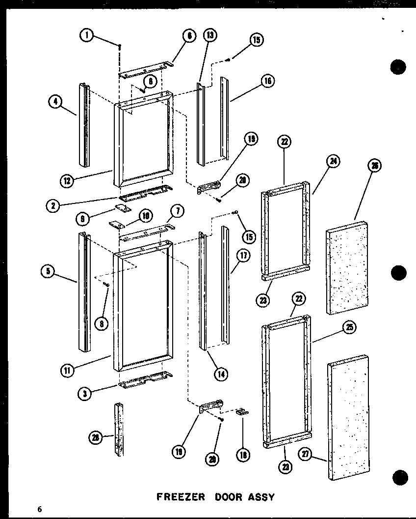 FREEZER DOOR ASSY (SRI19C-C/P73320-54WC) (SRI19C-A/P73320-54WA) (SRI19C-G/P73320-54WG) (SRI19C/P73320-54W) (SRI19C-L/P73320-54WL) (SDI22C-C/P73320-53WC) (SDI22C/P73320-53W) (SDI22C-A/P73320-53WA) (SDI22C-L/P73320-53WL) (SDI22C-G/P73320-53WG) (SDI25C-C/P73