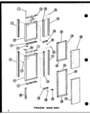 Freezer door assy (sri19c-c/p73320-54wc) (sri19c-a/p73320-54wa) (sri19c-g/p73320-54wg) (sri19c/p73320-54w) (sri19c-l/p73320-54wl) (sdi22c-c/p73320-53wc) (sdi22c/p73320-53w) (sdi22c-a/p73320-53wa) (sdi22c-l/p73320-53wl) (sdi22c-g/p73320-53wg) (sdi25c-c/p73
