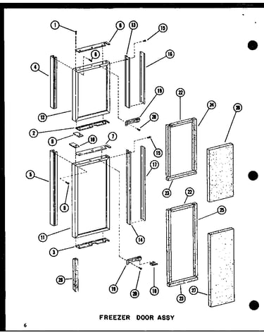 Freezer door assy (sri19c-c/p73320-54wc) (sri19c-a/p73320-54wa) (sri19c-g/p73320-54wg) (sri19c/p73320-54w) (sri19c-l/p73320-54wl) (sdi22c-c/p73320-53wc) (sdi22c/p73320-53w) (sdi22c-a/p73320-53wa) (sdi22c-l/p73320-53wl) (sdi22c-g/p73320-53wg) (sdi25c-c/p73