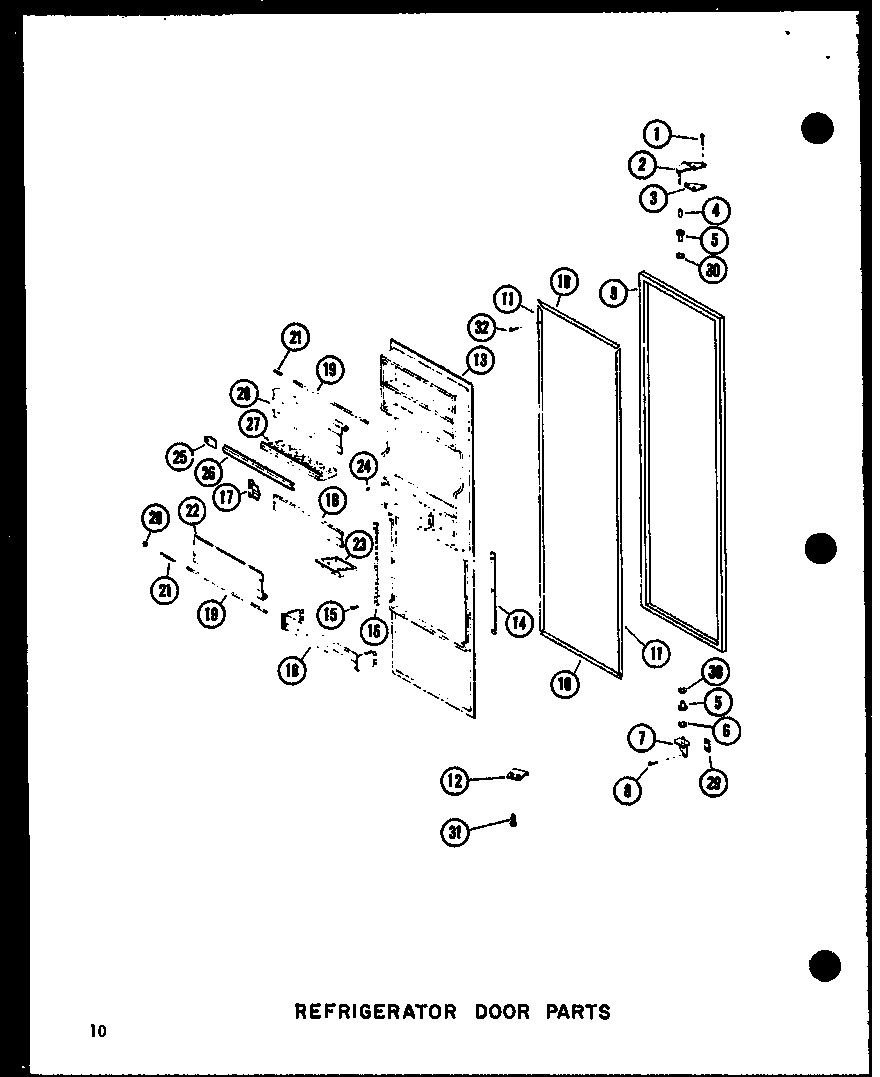 REFRIGERATOR DOOR PARTS (SRI19C-C/P73320-54WC) (SRI19C-A/P73320-54WA) (SRI19C-G/P73320-54WG) (SRI19C/P73320-54W) (SRI19C-L/P73320-54WL) (SDI22C-C/P73320-53WC) (SDI22C/P73320-53W) (SDI22C-A/P73320-53WA) (SDI22C-L/P73320-53WL) (SDI22C-G/P73320-53WG) (SDI25C