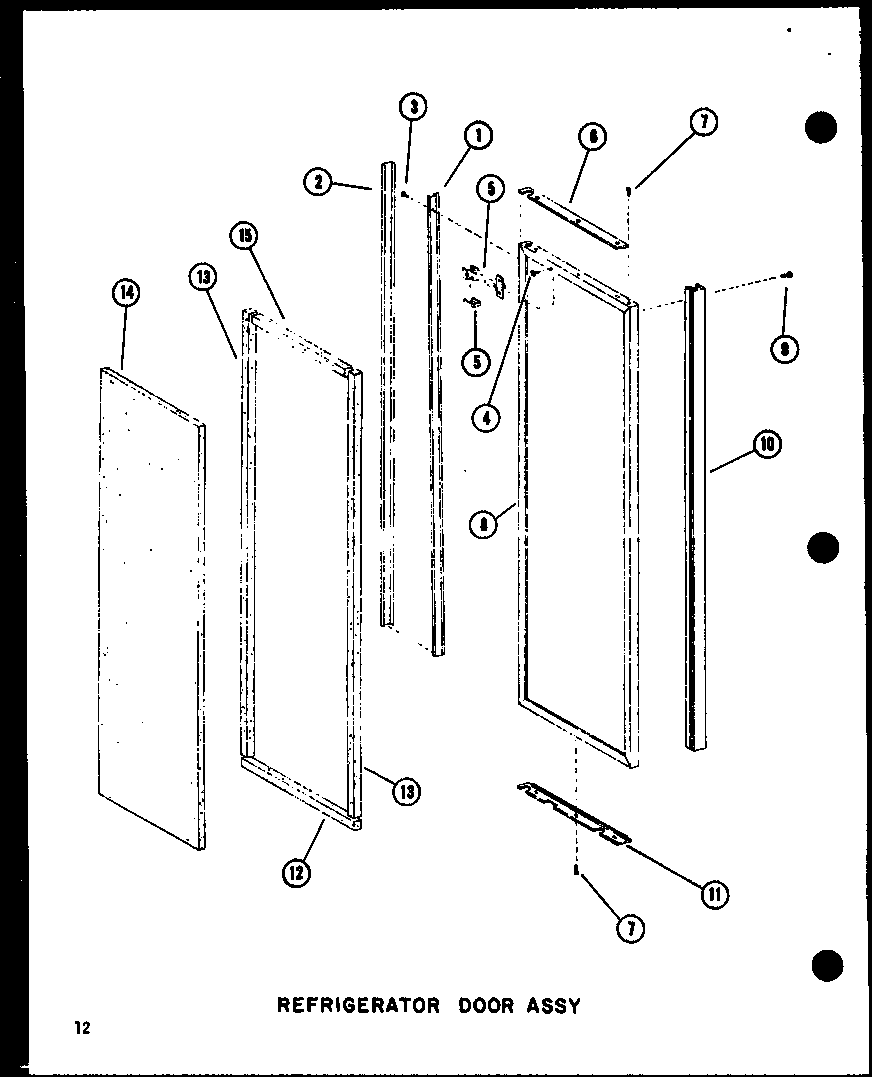 Refrigerator door assy (sri19c-c/p73320-54wc) (sri19c-a/p73320-54wa) (sri19c-g/p73320-54wg) (sri19c/p73320-54w) (sri19c-l/p73320-54wl) (sdi22c-c/p73320-53wc) (sdi22c/p73320-53w) (sdi22c-a/p73320-53wa) (sdi22c-l/p73320-53wl) (sdi22c-g/p73320-53wg) (sdi25c-