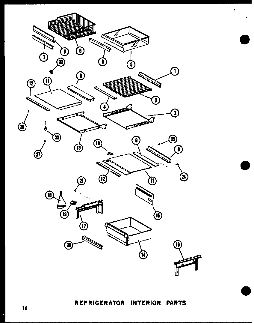 REFRIGERATOR INTERIOR PARTS (SRI19C-C/P73320-54WC) (SRI19C-A/P73320-54WA) (SRI19C-G/P73320-54WG) (SRI19C/P73320-54W) (SRI19C-L/P73320-54WL) (SDI22C-C/P73320-53WC) (SDI22C/P73320-53W) (SDI22C-A/P73320-53WA) (SDI22C-L/P73320-53WL) (SDI22C-G/P73320-53WG) (SD