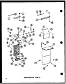 Evaporator parts (sri19c-c/p73320-54wc) (sri19c-a/p73320-54wa) (sri19c-g/p73320-54wg) (sri19c/p73320-54w) (sri19c-l/p73320-54wl) (sdi22c-c/p73320-53wc) (sdi22c/p73320-53w) (sdi22c-a/p73320-53wa) (sdi22c-l/p73320-53wl) (sdi22c-g/p73320-53wg) (sdi25c-c/p733