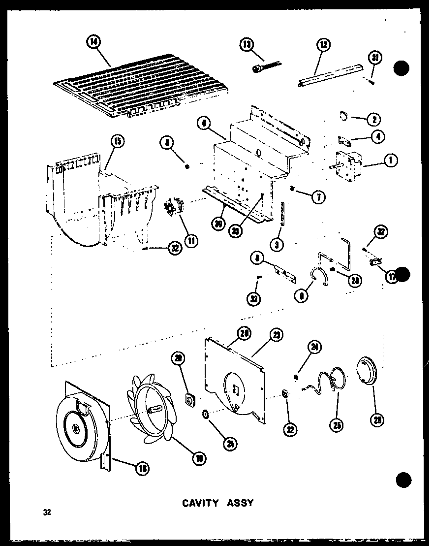 CAVITY ASSY (SRI19C-C/P73320-54WC) (SRI19C-A/P73320-54WA) (SRI19C-G/P73320-54WG) (SRI19C/P73320-54W) (SRI19C-L/P73320-54WL) (SDI22C-C/P73320-53WC) (SDI22C/P73320-53W) (SDI22C-A/P73320-53WA) (SDI22C-L/P73320-53WL) (SDI22C-G/P73320-53WG) (SDI25C-C/P73320-51