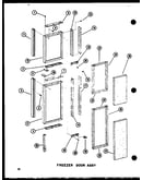 Freezer door assy (sri19c-g/p73900-5wg) (sri19c-a/p73900-5wa) (sri19c-c/p73900-5wc) (sri19c-l/p73900-5wl) (sri19c/p73900-5w) (sdi22c-c/p73900-6wc) (sdi22c/p73900-6w) (sdi22c-a/p73900-6wa) (sdi22c-l/p73900-6wl) (sdi22c-g/p73900-6wg) (sdi25c-c/p73900-7wc) (