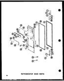 Refrigerator door parts (sri19c-g/p73900-5wg) (sri19c-a/p73900-5wa) (sri19c-c/p73900-5wc) (sri19c-l/p73900-5wl) (sri19c/p73900-5w) (sdi22c-c/p73900-6wc) (sdi22c/p73900-6w) (sdi22c-a/p73900-6wa) (sdi22c-l/p73900-6wl) (sdi22c-g/p73900-6wg) (sdi25c-c/p73900-