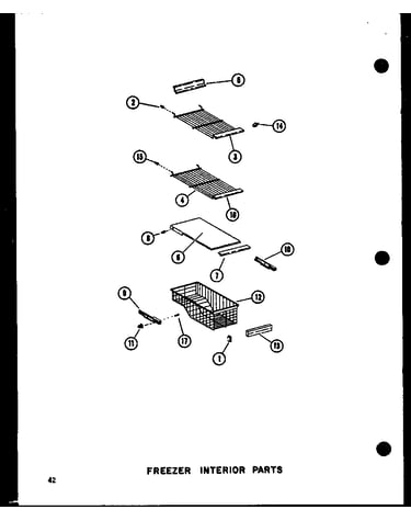 Freezer interior parts (sri19c-g/p73900-5wg) (sri19c-a/p73900-5wa) (sri19c-c/p73900-5wc) (sri19c-l/p73900-5wl) (sri19c/p73900-5w) (sdi22c-c/p73900-6wc) (sdi22c/p73900-6w) (sdi22c-a/p73900-6wa) (sdi22c-l/p73900-6wl) (sdi22c-g/p73900-6wg) (sdi25c-c/p73900-7