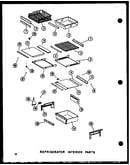 Refrigerator interior parts (sri19c-g/p73900-5wg) (sri19c-a/p73900-5wa) (sri19c-c/p73900-5wc) (sri19c-l/p73900-5wl) (sri19c/p73900-5w) (sdi22c-c/p73900-6wc) (sdi22c/p73900-6w) (sdi22c-a/p73900-6wa) (sdi22c-l/p73900-6wl) (sdi22c-g/p73900-6wg) (sdi25c-c/p73